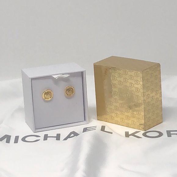 Michael Kors Jewelry - NWT Michael kors gold tone earrings